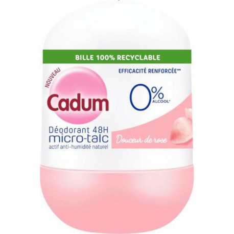 Cadum déodorant bille 48h Douceur de Rose 50ml