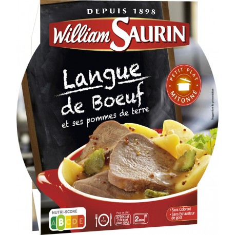 William Saurin Plat cuisiné Langue de Bœuf et ses Pommes de Terre 285g