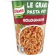 Knorr Pâtes instantanées Le Grand Pasta Pot' Express Portion Individuelle Bolognaise 88g (lot de 3)