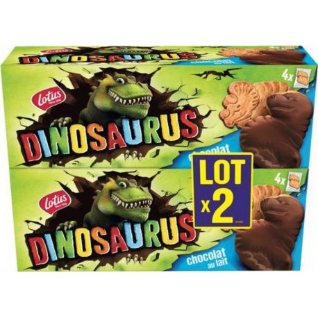 LOTUS DINOSAURUS CHOCOLAT x2 225g