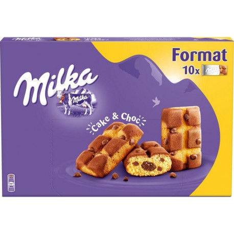 LU Milka Cake et Choc au Chocolat 10 Sachets