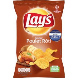 Lay’s Chips Saveur Poulet Rôti 130g (lot de 10)