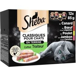 Sheba Pâtée pour Chats à la Viande 12x85g 1.02Kg