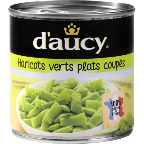 D'aucy Haricots Verts Plats Coupés 800g (lot de 5)