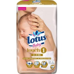Lotus Couches Baby “Touch 1” (2-5Kg) X44 (lot de 2)