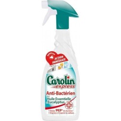 Carolin Spray Anti-Bactérien 650ml (lot de 3)