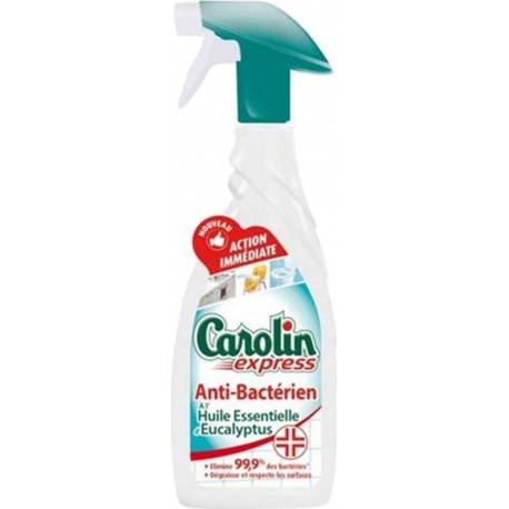 Carolin Spray Anti-Bactérien 650ml (lot de 3)