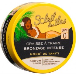 Soleil Des îles Graisse à Traire Bronzage Intense SPF 0 “Parfum Coco” (lot de 2)