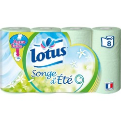 Lotus Papier Toilette “Songe d’Été” 8 Rouleaux (lot de 3)