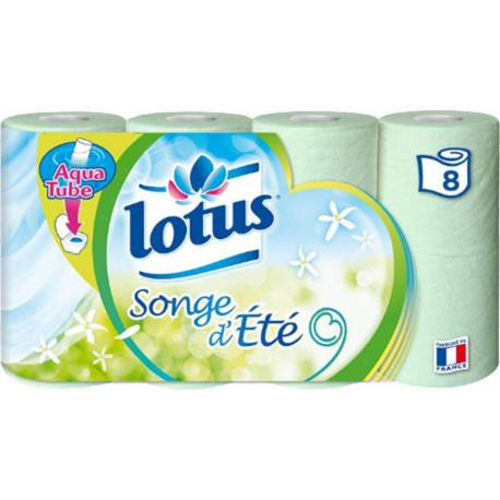 Lotus Papier Toilette “Songe d’Été” 8 Rouleaux (lot de 3)