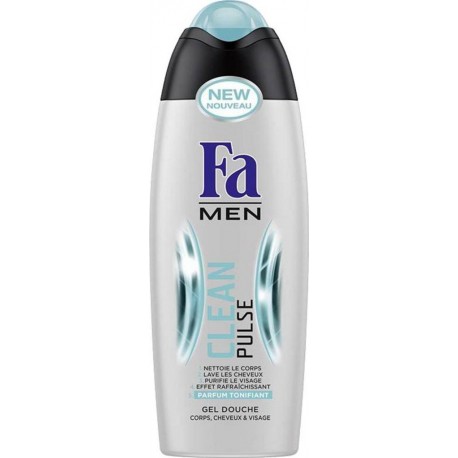 Fa Men Gel Douche “Clean Pulse” Corps Cheveux Visage 250ml (lot de 4)