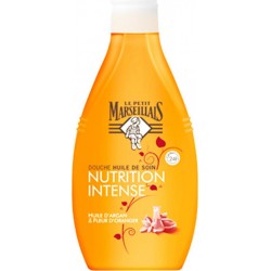 Le Petit Marseillais Douche “Nutrition Intense” Huile d’Argan & Fleur d’Oranger 250ml (lot de 4)