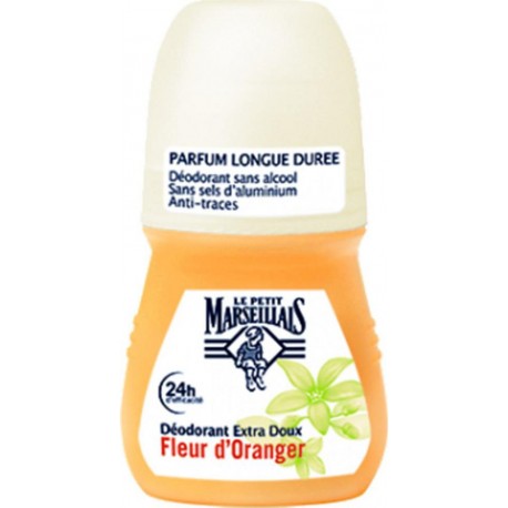 Le Petit Marseillais “Déodorant Bille Soin Douceur Féminin” Fleur d’Oranger 50ml (lot de 3)