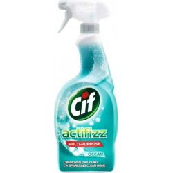Cif Spray “Actifizz” Multi-Usages Océan 750ml (lot de 4)