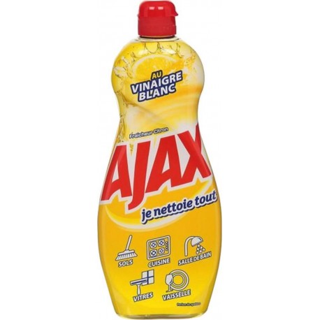 Ajax Gel Je Nettoie Tout Vinaigre Blanc et Citron 750ml (lot de 4)