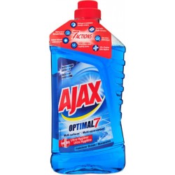 Ajax “Optimal7” Multi-Surfaces Antibactérien Fraîcheur Océan 1L (lot de 3)