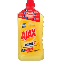 Ajax “Optimal7” Multi-Surfaces Dégraissant Fraîcheur Citron 1L (lot de 3)