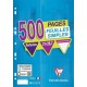 Clairefontaine 500 Feuilles Simples Perforées A4 21x29,7 Grands Carreaux Seyes (lot de 3)