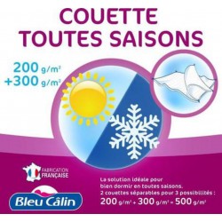 Bleucalin Couette 4 saisons 2 en 1