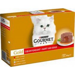 Gourmet Gold - Pâtée pour chats assortiment Cœur Fondant 85g x12