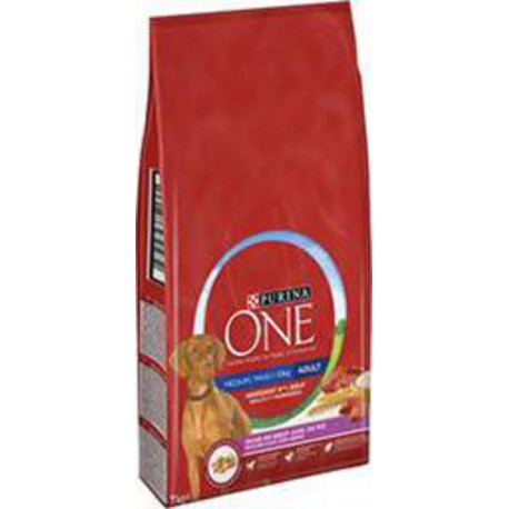 Purina One Croquettes pour chien adulte riche en bœuf et riz 7Kg