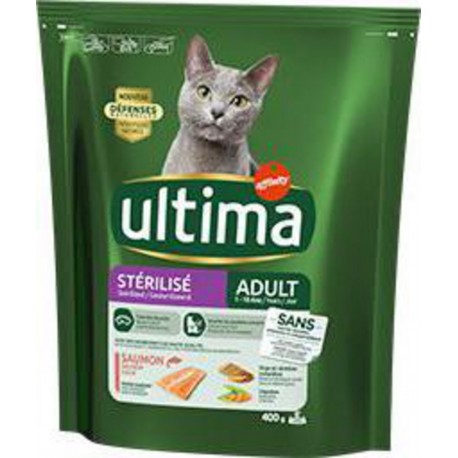 Ultima croquettes pour chat stérilisé adulte saumon 400g