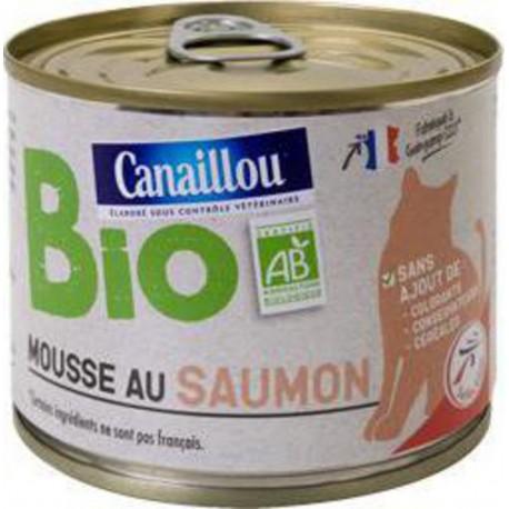 CAN.MOUSSE SAUMON BIO CHAT200G