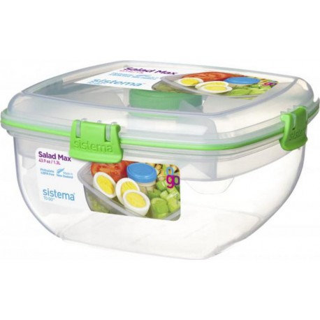 Sistema Boite alimentaire carrée Salade Max To Go 1,63L
