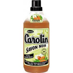 Carolin Nettoyant ménager savon noir parfum amande douce 1L