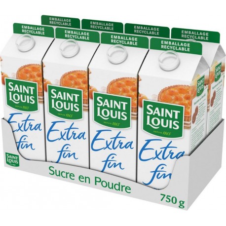 Saint Louis Sucre Extra Fin 750g (lot de 8)