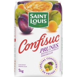 Saint Louis Confisuc Prunes Reines Claudes & Mirabelles Spécial Confitures d’Abricots 1Kg (lot de 6)