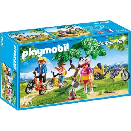 PLAYMOBIL 6890 Summer Fun - Cyclistes Avec Vélos Et Remorque