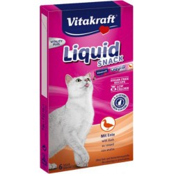 Friandises pour chat liquides canard & beta-glucanes VITAKRAFT 6x15g 90g