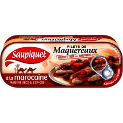 Saupiquet Filets de Maquereaux à la Marocaine Raisins Sec 169g (lot de 5)