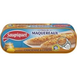 Saupiquet Filets de Maquereaux Moutarde Ancienne & Citron 169g (lot de 5)