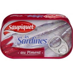 Saupiquet Sardines Entières Au Piment 120g (lot de 10)