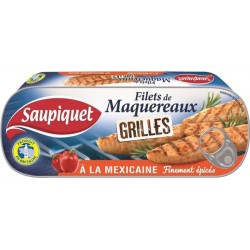 Saupiquet Filets de Maquereaux Grillés à la Méxicaine Finement Epicée 120g (lot de 5)