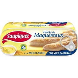 Saupiquet Filets de Maquereaux à La Moutarde Format Familial 226g (lot de 5)