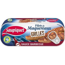Saupiquet Filets de Maquereaux Grillés Sauce Barbecue 120g (lot de 5)