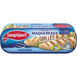 Saupiquet Filets de Maquereaux Grillés Natures 120g (lot de 5)