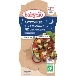 Babybio Plat bébé dès 12 mois, ratatouille/riz