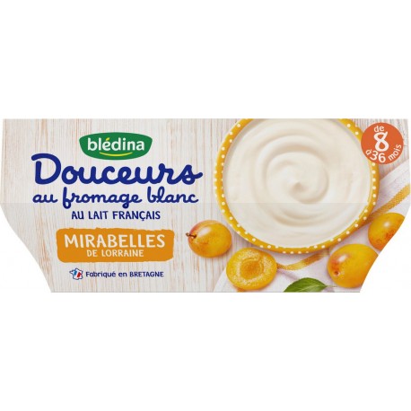 Bledina Dessert bébé dès 8 mois fromage blanc mirabelle