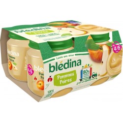 Bledina Compotes bébé dès 4 mois pomme poire