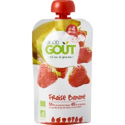 Good Gout Compotes bébé dès 6 mois fraise banane bio