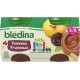 Bledina Compotes bébé dès 4 mois pomme pruneaux 4 pots de 130g