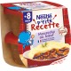 Nestlé P’Tite Recette Plat bébé dès 8 mois moussaka au bœuf 2x200g 400g