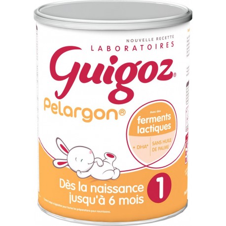 Guigoz Lait bébé en poudre 1er âge Pelargon