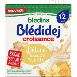 Bledina Lait croissance dès 12 mois, délice biscuité Vanille bledidej