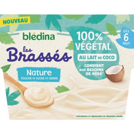 Bledina Dessert Bebe Des 6 Mois Les Brasses Lait De Coco Sucre De Canne Megastorexpress Com