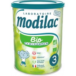 Modilac Lait bébé en poudre Croissance Bio